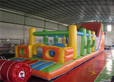 China Fire Resistant Huge Inflatable Obstacle Course Playground / Obstacle Course Bounce House for sale