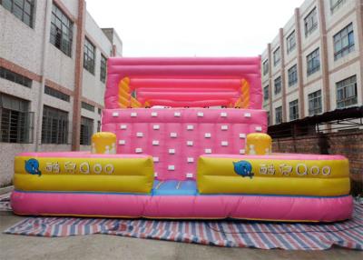 China Lovely Inflatable Interactive Games Blow Up Rock Climbing Wall For Kids for sale