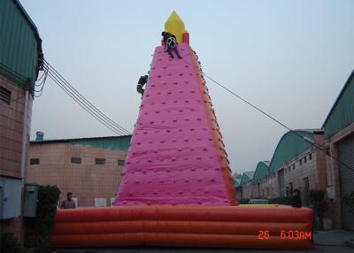 China Grandes jogos infláveis adultos, parede inflável exterior maravilhosa da rocha à venda