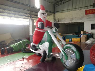 China Inflatable Outdoor Christmas Decorations / Giant Inflatable Santa Claus for sale