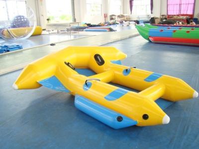 China Brinquedos infláveis frescos da água, amarelo e de encerado do PVC peixes de voo infláveis à venda