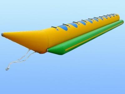 China Professionelle aufblasbare Wasser-Spielwaren, tragbare Bananen-Boots-Schlauchboote zu verkaufen