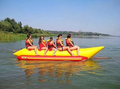 China Exciting 5 Seats Inflatable Water Toys / Banana Boat Tube EN71 Approved for sale