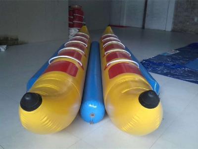 China 10 Seats Inflatable Toy Boat , Double-tripple stitch Inflatable Banana Boat for sale