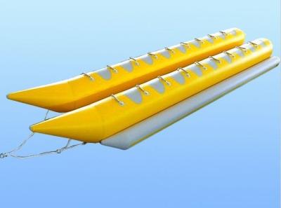 China Rent Plato PVC Tarpaulin Water Rider Banana Inflatable Boat With Double Tube for sale
