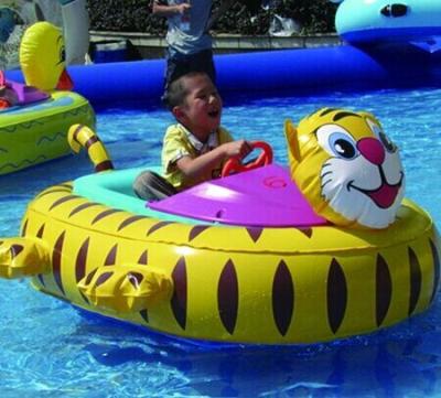 China Inflatable Toy Boats For kids , Tiger Inflatable Motorized Bumper Boat for sale
