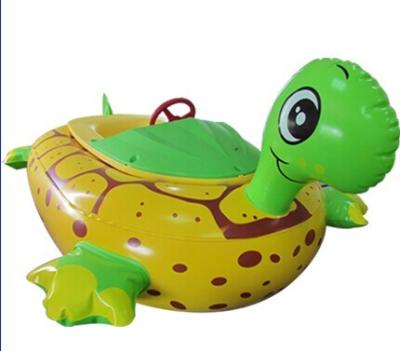 China Water Games Inflatable Toy Boat Electric Tortoise Animal Bumper Boat for sale
