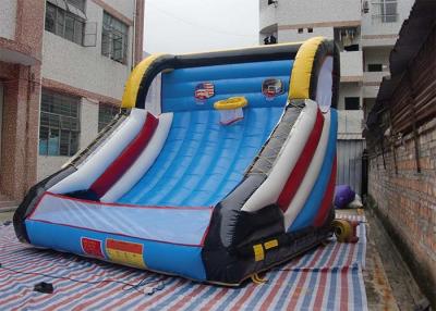China Funny Inflatable Kids Games , Inflatable Interactive Sports Game Basketball Set for sale