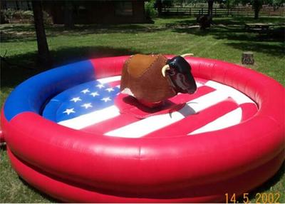 China Customized Inflatable Interactive Games , Rent Inflatable Rodeo Bull for sale