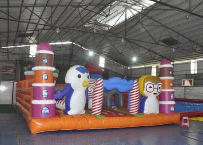 China Giant Animal Playground Inflatable Children Bouncy Castle With Slide for sale