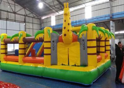 China Naughty Palm Tree PVC Tarpaulin Inflatable Bouncy Castle for Children for sale