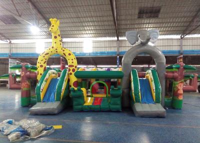 China Wonderful Animal Theme Inflatable Bouncy Castle / Bouncer Castle For Kids for sale
