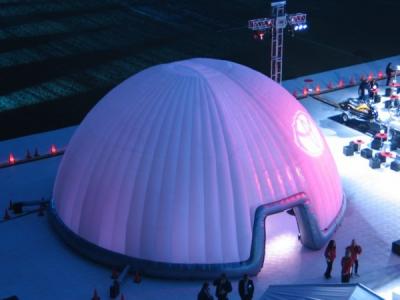 China UV - Resistance Lighting Dome Party Inflatable Tent For Stage Cover 30m for sale
