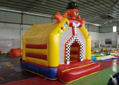 China 0.55mm PVC Tarpaulin Clown Inflatable Backyard Jumping Bouncers / Moon Bounce for sale