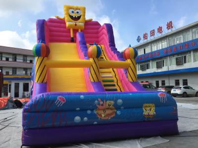 China Schloss-Luft-Schlag-Haus 1000D Plato Commercial Inflatable Slide Jumping zu verkaufen