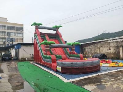 China Digital Printing Tree Inflatable Castle Slide With Pool Customized Color for sale