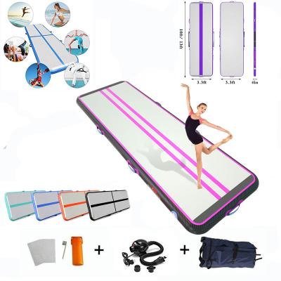 China DWF 1.2mm Plato Inflatable Gymnastics Air Track Tumbling Gym Mat for sale