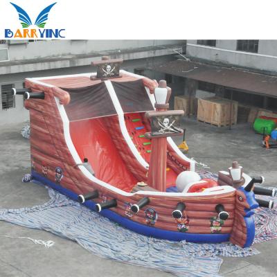China 0.55mm PVC Inflatable Water Slides Commercial Pirate Kids Bounce Playhouse Jumping Castle for sale
