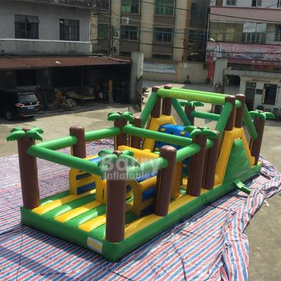 China Curso de obstáculo inflável comercial exterior para crianças à venda