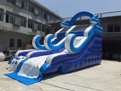 China Kommerzielle aufblasbare Wasserrutsche-Unterhaltungs-aufblasbare Prahler-Schlösser zu verkaufen