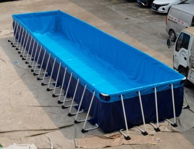 China SCT PVC Portable Swimming Pool Above Ground Metal Frame 12*3*1.32m for sale