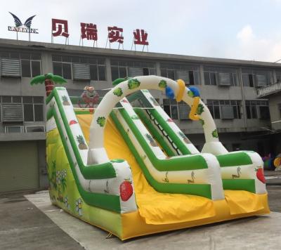 China Waterproof Kids Playground Blow Up Water Slides Animal And Fruit Theme for sale