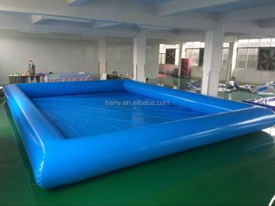 China Portable Mobile Inflatable Swimming Pool With Water Roller Toys for sale