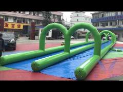 Adults Inflatable Water Slide PVC Tarpaulin Singel Lane Fire Resistant
