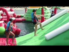 Inflatable floating water park