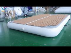 Pool Inflatable Floating Dock Yacht Dock Drop Stitch Water