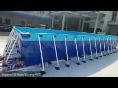 Large Water Park PVC Swimming pool Outdoor Indoor  Steel Frame Pool