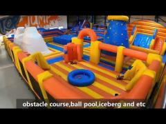 Large Game Indoor Bounce Houses Inflatable Theme Park