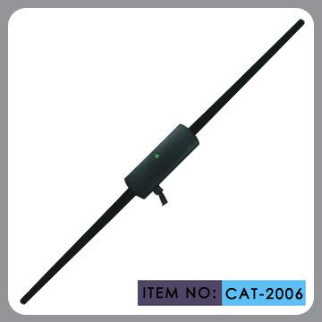 China DC12v Plastic Am Fm Car Windscreen Antenna Black Mast 2050mm Cable Length for sale