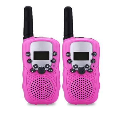 中国 ピンクの8つのチャネル対面GMRS 3Kmのキャンプの携帯無線電話 販売のため