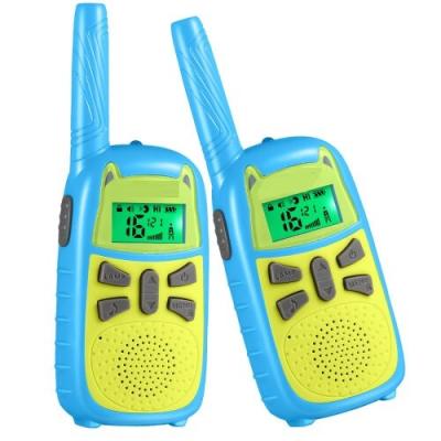 China Blue New Walkie Talkies 8-22 Channel Two Way Radio for Kids Up to 3KM Range handy talkie for sale