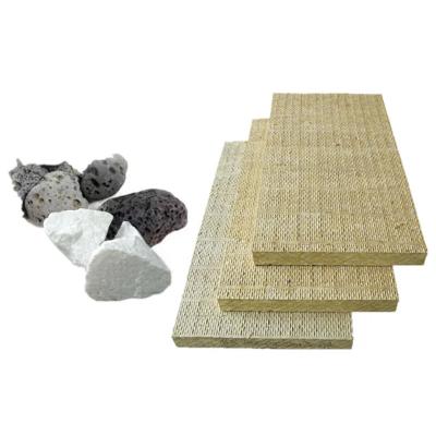 China Mineral Rockwool Sound Absorbing Panels slab Rockwool Wall Panels for sale