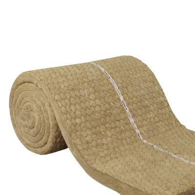 China Yellow Rock Wool Blanket Soundproofing Rock Wool Products Lightweight for sale