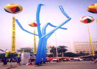China Ventilador do fantoche do ar da feira profissional, homem inflável da dança do evento com ventilador à venda