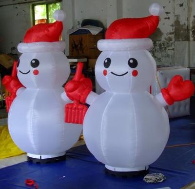 Chine Décoration gonflable gonflable d'éclairage du diamètre 46CM de débouché de fan de Noël de sécurité à vendre