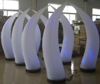 China Decoração inflável plástica da iluminação de Shell, fã inflável do ventilador de ar à venda