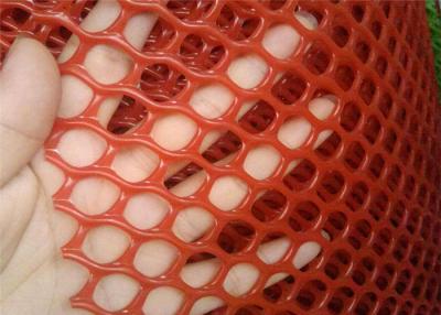 China 300g/M2 Plastic Mesh Netting Hexagonal Hole Red Poultry Breeding Plain for sale