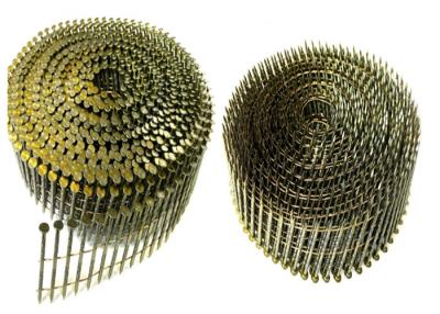 China 1-1/2” caña espiral lisa galvanizada longitud que cubre clavos de la bobina en venta