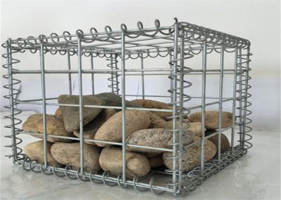 China 50x100mm Opening Mesh Galvanized Welded Gabion Box Stone Cage for sale