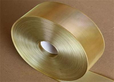 中国 50mm 100mm Malleable Yellow Copper Mesh Tape Brass Mesh Screen 販売のため