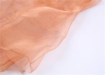 China Flexible 0.08-0.3mm Red Copper Wire Mesh Fabric Uniform Opening Easy To Cut à venda
