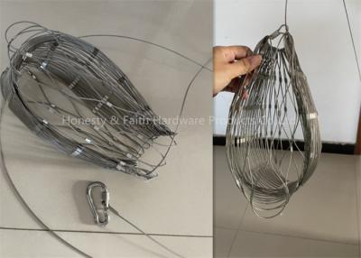 China 1.5mm Thick Stainless Steel 316 Ferrule Wire Rope Mesh Bag For Backpack for sale