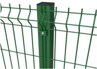 China 3 Folds 3d Curved Wire Mesh Fence Green Pvc Coated Welded for sale