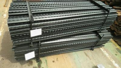 China Farm Black Bitumen Star Picket Y Post With Teeth Middle East Israel Market for sale