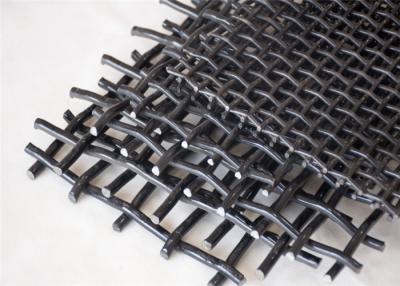 China Corrosion Resistant Crimped Woven Wire Mesh Square Hole Shaped For Mine Sieving for sale
