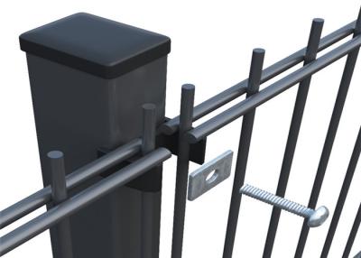 Chine Barrière enduite de grillage de PVC la double, clôture durable de maille en métal facile installent à vendre